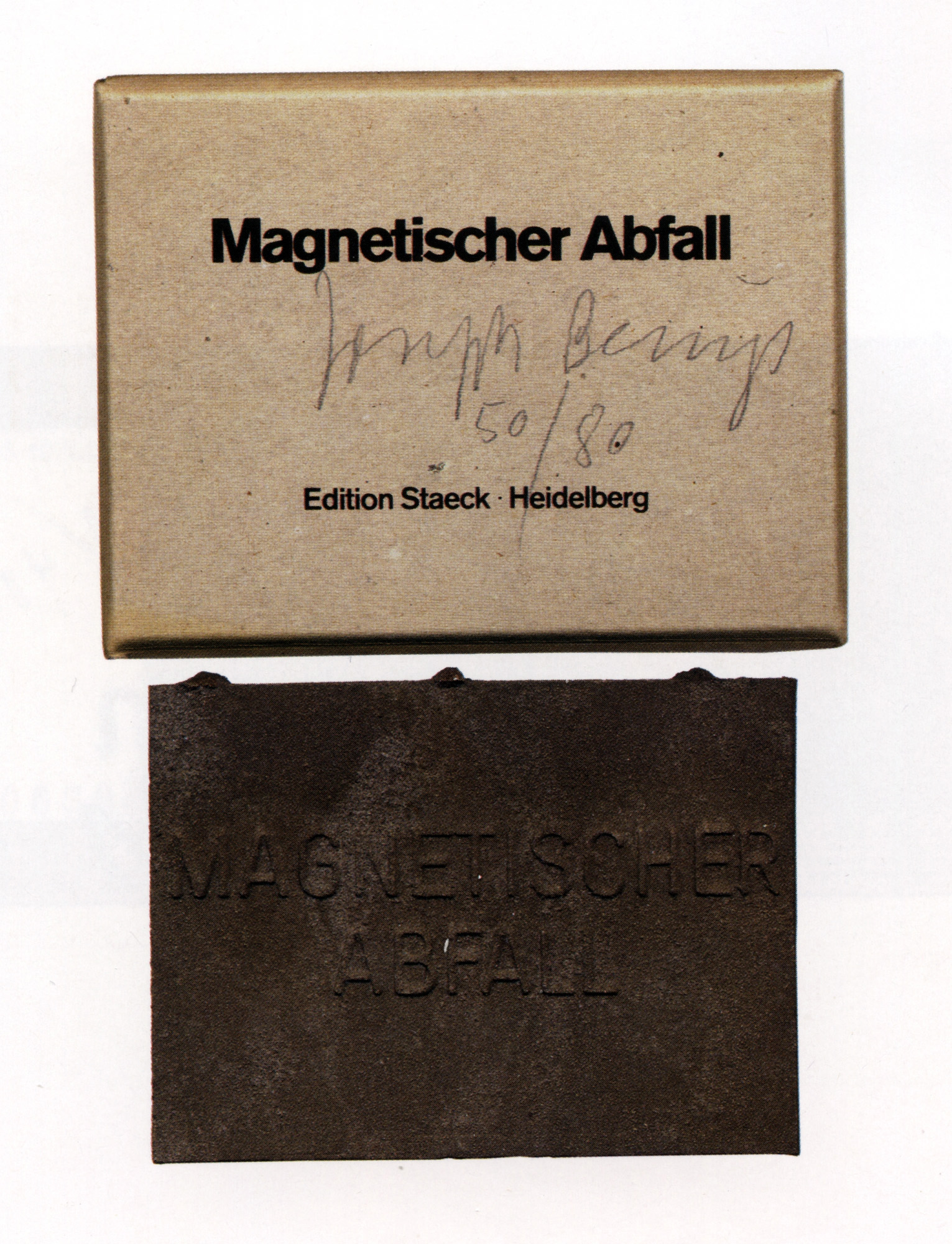 Joseph Beuys: Magnetischer Abfall – Objekt kaufen – Edition Staeck