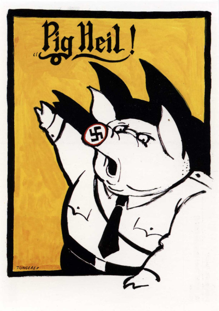 <span class="product-meta">Plakat, 1994</span> <br /><span class="product-artist">Tomi Ungerer</span><span class="breadcrumb-separator">: </span> <br />Pig Heil !