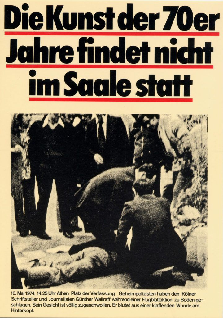 <span class="product-meta">Postkarte, 1975</span> <br /><span class="product-artist">Klaus Staeck</span><span class="breadcrumb-separator">: </span> <br />die Kunst der 70er Jahre