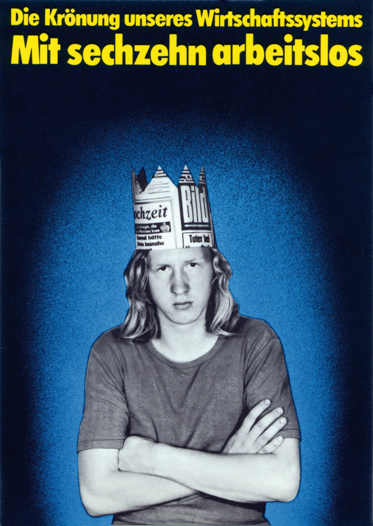<span class="product-meta">Plakat, 1977</span> <br /><span class="product-artist">Klaus Staeck</span><span class="breadcrumb-separator">: </span> <br />Mit 16 arbeitslos