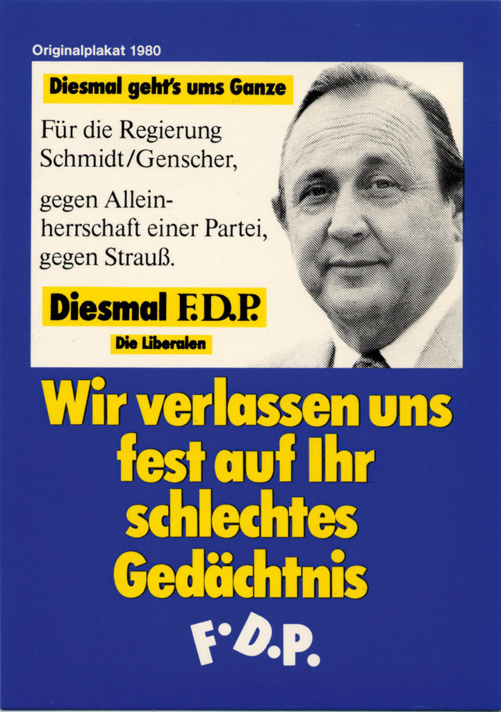 Klaus Staeck: Schlechtes Ged&auml;chtnis | Plakat