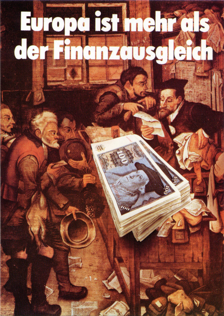 <span class="product-meta">Postkarte, 1984</span> <br /><span class="product-artist">Klaus Staeck</span><span class="breadcrumb-separator">: </span> <br />Finanzausgleich