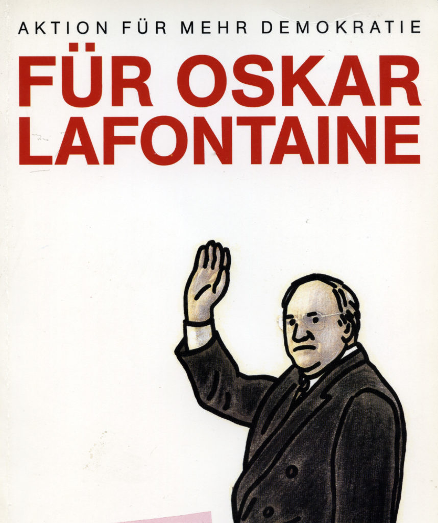 <span class="product-meta">Grafikmappe, 1990</span> <br />FÜR OSKAR LAFONTAINE