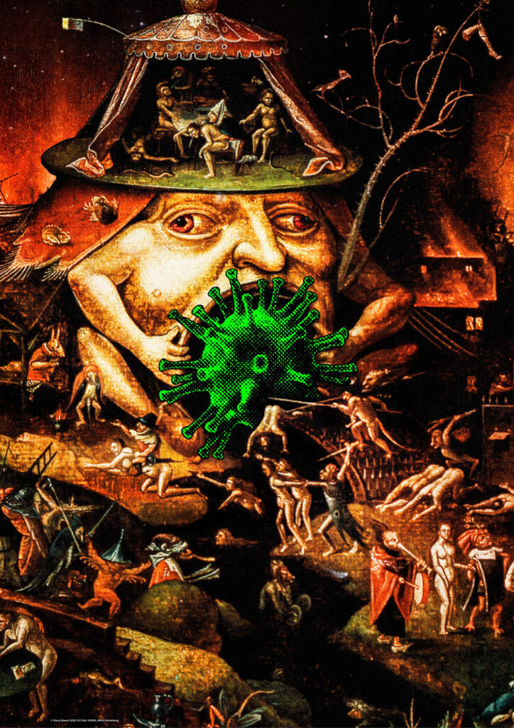 <span class="product-meta">Plakat, 2020</span> <br /><span class="product-artist">Klaus Staeck</span><span class="breadcrumb-separator">: </span> <br />lock down