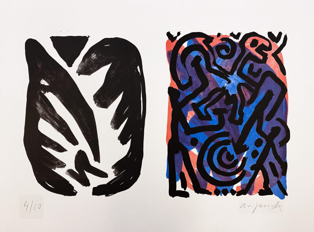 <span class="product-meta">Grafik, 1991</span> <br /><span class="product-artist">A.R. Penck</span><span class="breadcrumb-separator">: </span> <br />Zu TISKE 1
