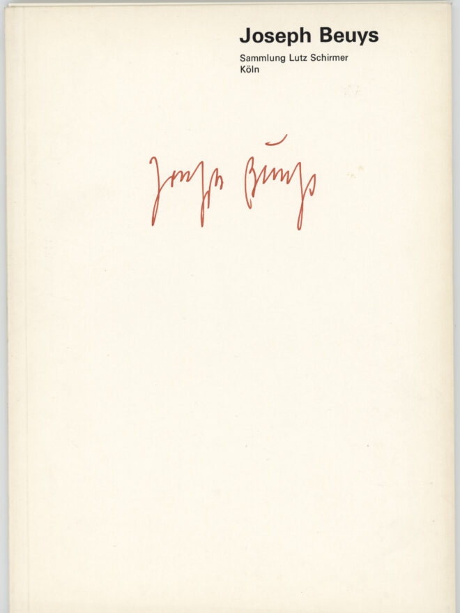 Joseph Beuys - Sammlung Schirmer