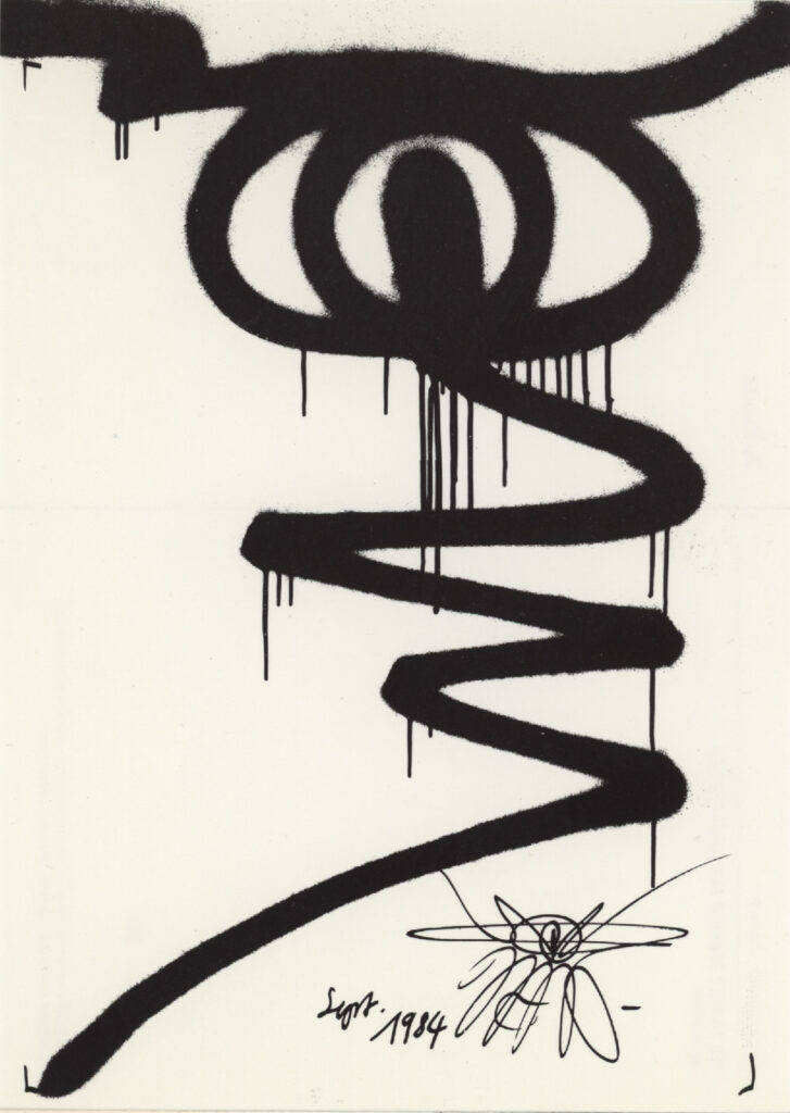 <span class="product-meta">Postkarte, Grafik, Kunstpostkarte, 1984</span> <br /><span class="product-artist">Harald Naegeli</span><span class="breadcrumb-separator">: </span> <br />Solidarität